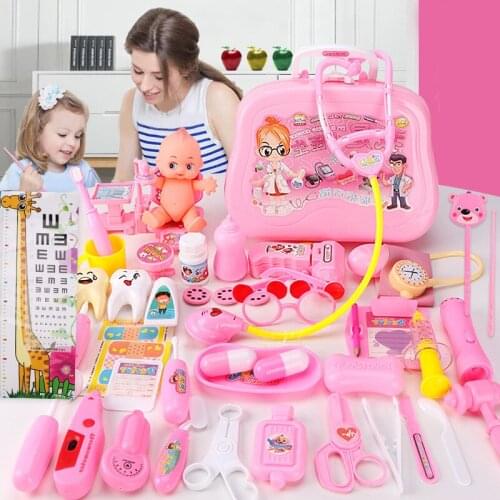 1 Set Kids Doctor Sets Toy Role Play Stethoscope for Children Boy Girls Pretend Kit AN88