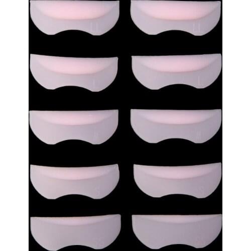 5 Pairs Silicone Perm Curler Curling Root Lifting False Fake Eyelash Shield Pad
