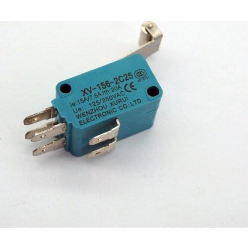 5pcs XV-156-2C25 SPDT NO+NC Basic Micro Switch Roller Lever Bolt Terminal Type