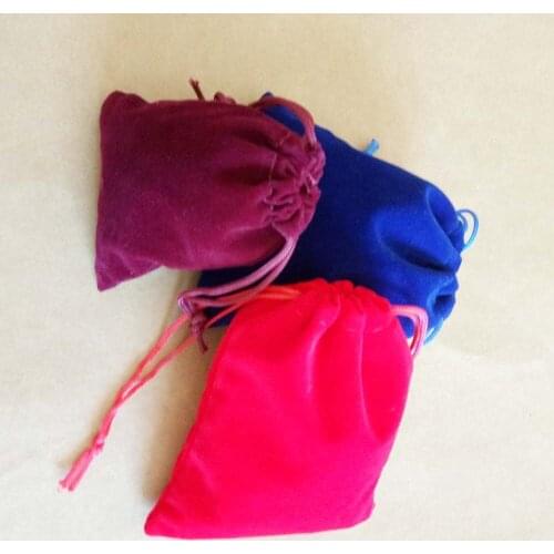 20pcs 7x9 10x12cm Velvet Bags Jewellery Pouches Gift Bags Wedding Drawstring Bag Woman Jewelry Display Gift Packaging Bag Diy