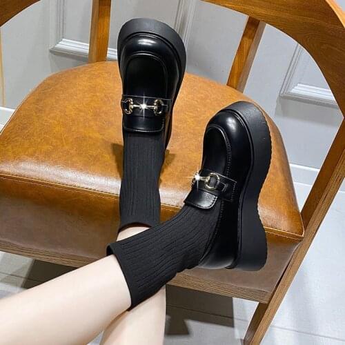 New Martin boots woman 2021 new ladies casual stretch fabric socks boots fashion Cross-tied women shoes platform boots women