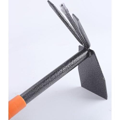 Black Small A3 Steel Shovel/ Hoe / Three- Claw/ Five- Claw/ Nine- Claw Comfortable Garden Metal Durable Tool