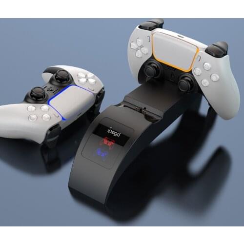 For PS5 Rainbow Bridge Dual Charging Ps5 Wireless Handle Dual Charging For Ps5 Game Controller Dual Charging With LED Light