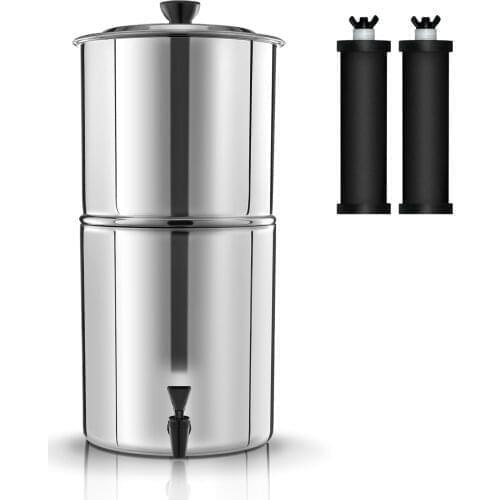 Gravity Water Filter System Water Filtration Bucket for Home Outdoor Camping Hiking Emergency Preparedness