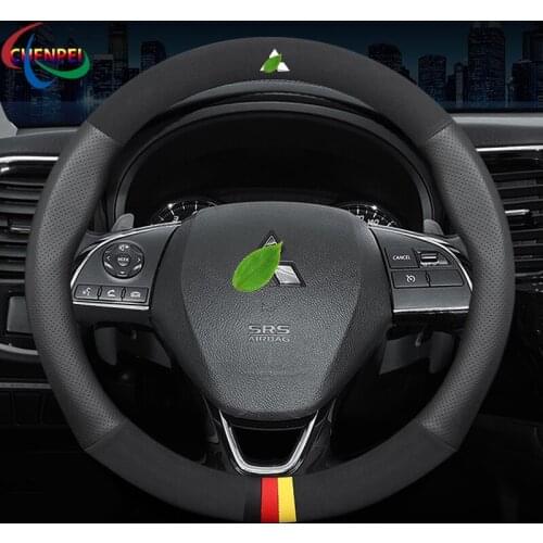 Car Steering Wheel Cover For Mitsubishi ASX Triton Pajero Outlander Attrage Mirage Xpander Lancer Car Interior Accessories