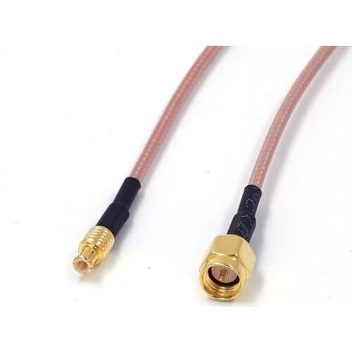 SMA male to MCX male straight RF cable assembly RG316