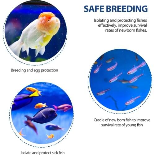 Breeding Isolation Box Multifunctional Thicken Hatching Boxes Fish Tank Holder Aquarium Incubator for Aquarium Fish Tank Pond A5