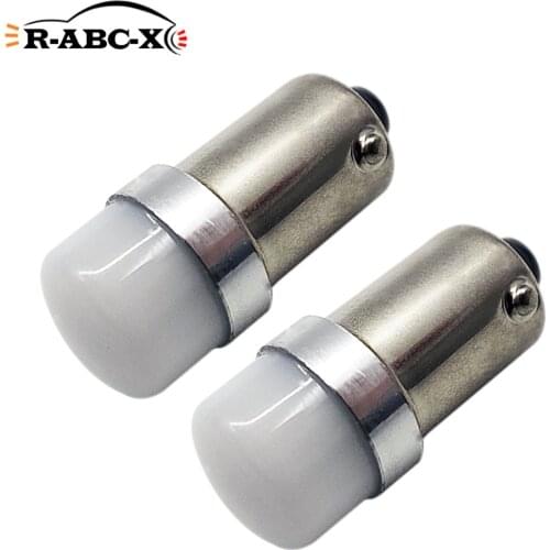 RUIANDSION 2 Pcs C'REE BA9S T4W 6V-30V 12V 24V Car Dome Light Reading Lamps LED Truck Instrument Dashboard Lighting White 6000K