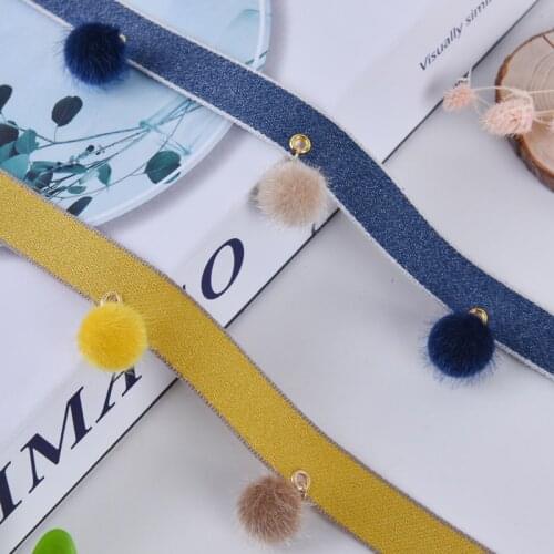 12M/Lot Color Pompons Webbing Curtain Tassel Fringe Lace Trim Ribbon Belts DIY Sew Sofa Pillow Stage Edge Curtain Accessories