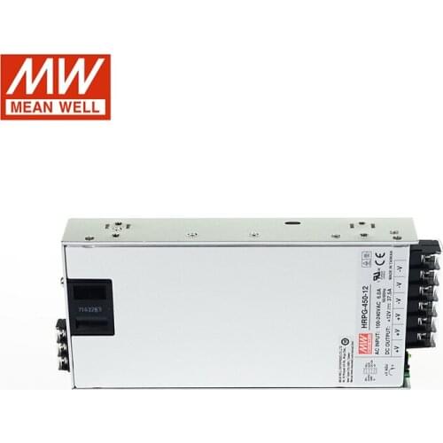 MEAN WELL HRPG-450-12 450W 12V Switching Power Supply 110V/220VAC to 12V DC 37.5A 450W Meanwell Power Unit Transformer PFC