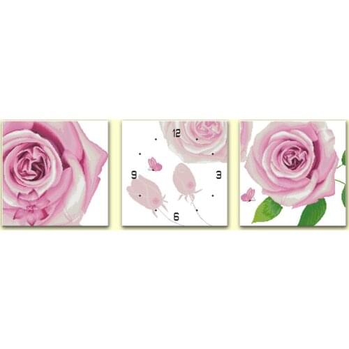 Bloom like a dream cross stitch kit 14ct 11ct count print canvas wall clock stitching embroidery DIY handmade needlework