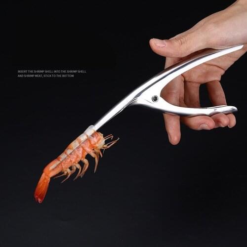 Prawn Peeler Stainless Steel Shrimp Prawn Deveiner Peel Device Creative Kitchen Cooking Seafood Tools Kitchen Gadgets aug9