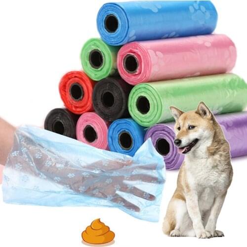 Dog Pooper Bags Paw Doggy Litter Poop Bag Pet Dog Poop Bag Zero Waste Dispenser Pet Products For Dogs Pet Cleaning Utensils 2021