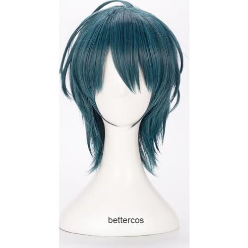 Fire Emblem: ThreeHouses Byleth Cosplay Wigs Blue Straight Heat Resistant Synthetic Hair Wig + Wig Cap