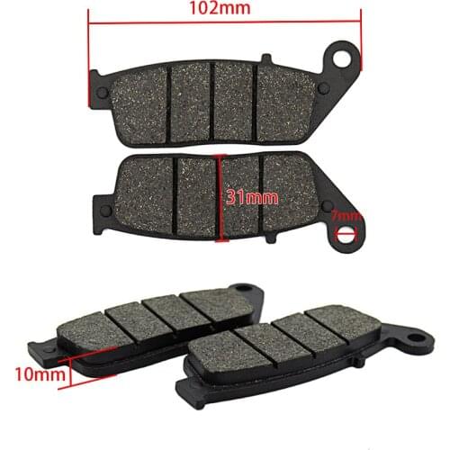 Motorcycle Front Rear Brake Pads Kit For BMW F700GS F800GS Adventure For DUCATI GT1000 Touring Sport Classic 1000 992cc