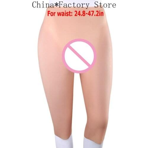 Silicone Cropped Hips Ass Enhancer Open Crotch CD Drag Queen Shape Wear S 3750g mens slimming shaper