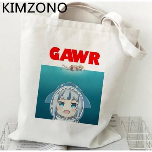 Hololive shopping bag recycle bag jute bag reusable canvas shopping handbag bag boodschappentas net sacolas