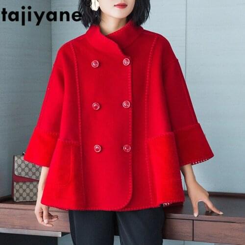 Spring Autumn Coat Women Clothes 2020 Korean Vintage Streetwear Wool Jacket Double-sided Women Tops Abrigo Mujer F15a ZT3317