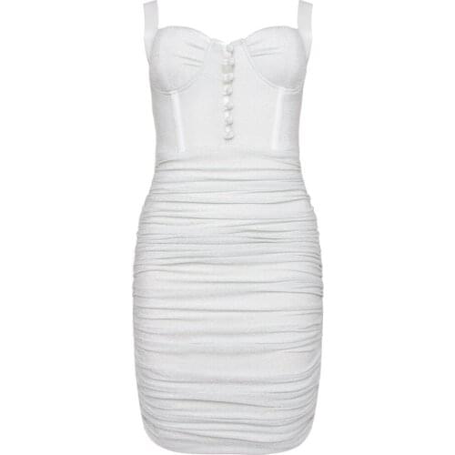 2021Summer Women Dress Bodycon Vintage Spaghetti Strap Backless Elegant Party Club Sexy Club Clothes Dress Clothes