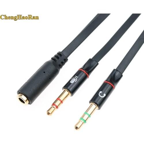 1pcs 3.5mm Audio Splitter Cable for Computer Jack 3.5mm 1 Male to 2 Female Mic Y Splitter Cable AUX Headset Splitter Adapter