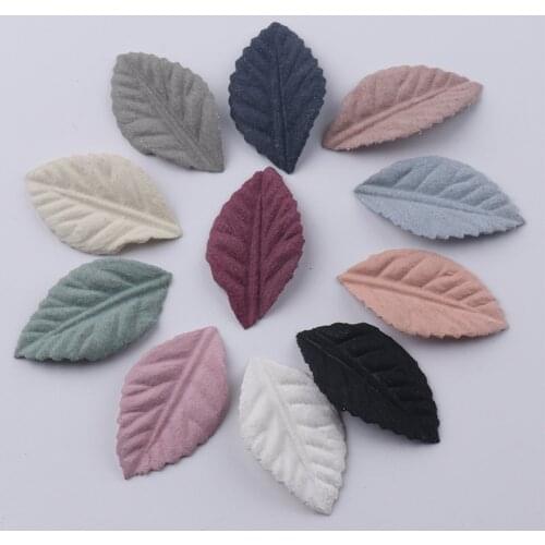 50Pcs/lot 3.5cmNew Autumn Color Leaves Artificial Flower DIY Handmade Wreath Scrapbook Wedding Home Decoration Gift Fake Flower