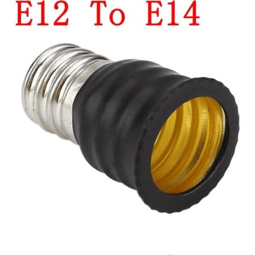 E12 To E14 110~250V Bulb Converter bulb base LED Light Holder Lamp Adapter 3A Copper Plated Nickel Lamp Socket Changer Adapter