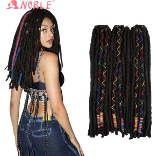 Noble Star Crochet Hair 26inch Dreadlocks Crochet Braid Braiding Hair Extensions Synthetic Dreadlocks Jumbo Hair For Women