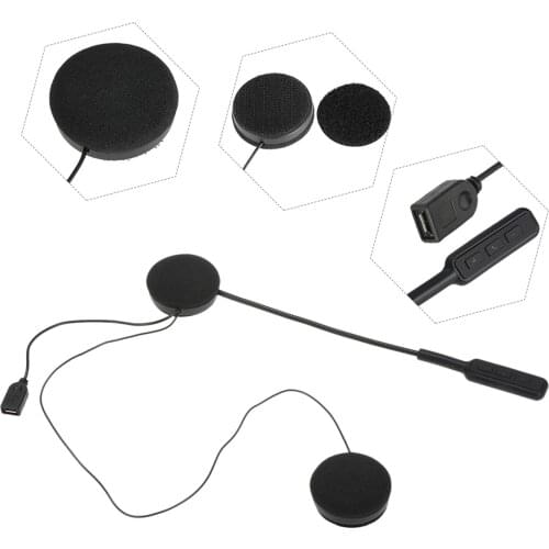 Motorcycle Motorbike Helmet Bluetooth Headsets Wireless Headphones Dual Stereo Speakers Hands-free with Mic Earphone