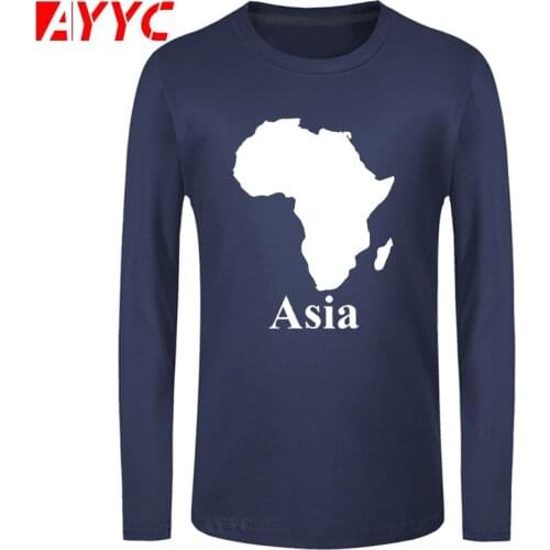 AYYC long sleeve tee AFRICA ASIA T SHIRT FUNNY PARODY MAP MEN WOMEN KIDS Cool Casual pride t shirt men Unisex New Fashion tshirt