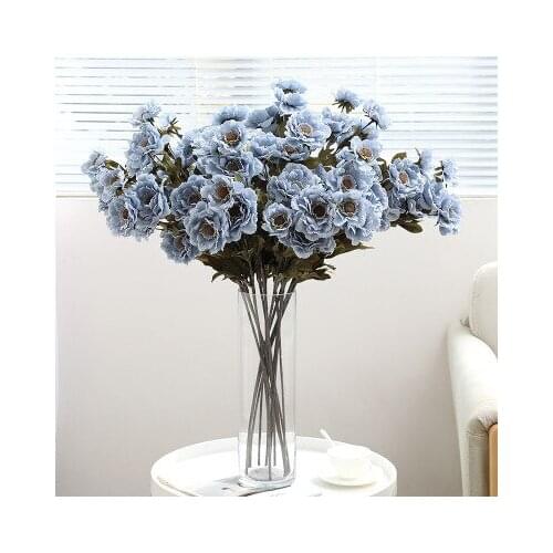 HOT SALE Wedding Decoration Artificial Flowers Valentines Day Gift Modern Style Snow Lotus Flower Peony for Home Decoration