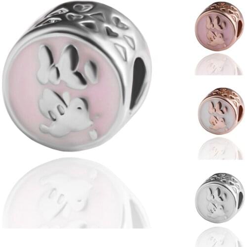 HPXmas Wholesale 5pcs/lot Mouse Cartoon Bracelet Jewelry Making Fits Original Charms Original Beads Diy Bracelet Making