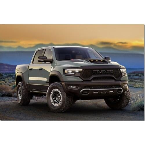 Ram 1500 Pickup Truck Wallpaper Wall Art Poster Print Canvas Paintings for Home Room Decor