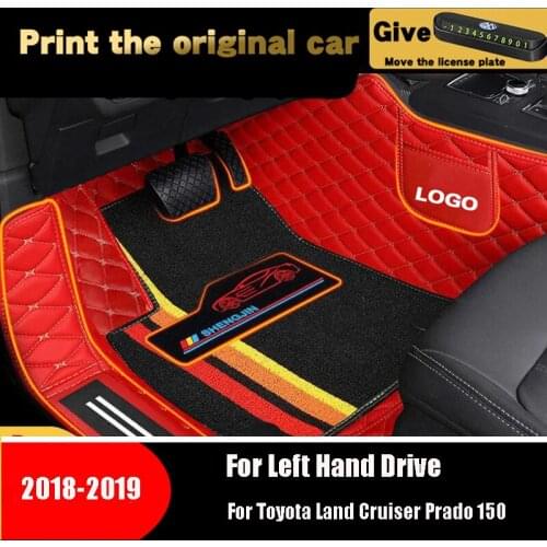 High Quality Carpets For Toyota Land Cruiser Prado 150 2019 2018 5 Seats Auto Styling Interiors Car Protect Waterproof Mats
