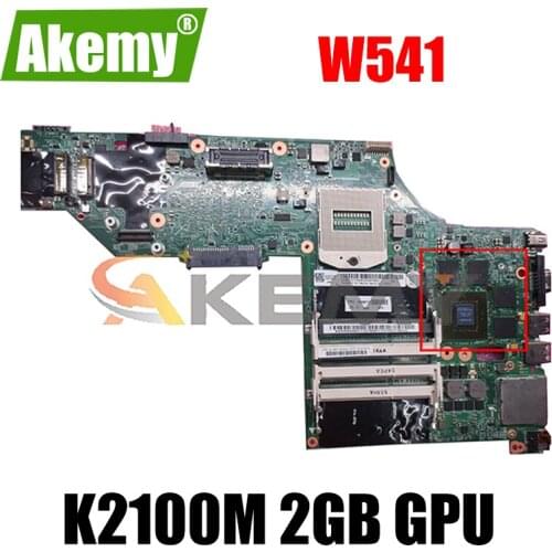 Akemy For Lenovo ThinkPad W541 W540 Laptop Motherboard GPU K2100M 2GB Test Work FRU 00HW114 04X5333 00HW146 00HW124 04X5301