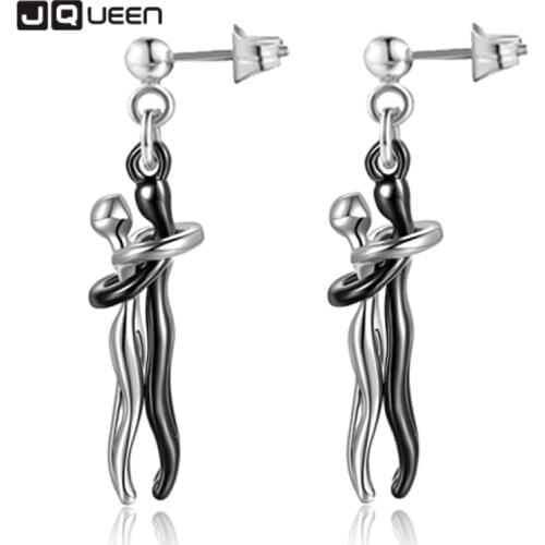 Embrace Lovers Multi-color Couple Hug Earrings Love Men and Women Earrings Lovers