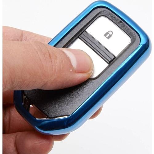 Soft TPU Car Key Case Key Cover Shell For Honda For Fit For Civic For HR-V CRV Odyssey Accord 2013-2017 Keychain Car Styling