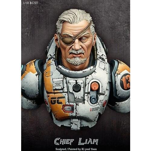 1/10 Chief Liam Resin kit Figure Bust GK Mechanical series Uncoated No colour