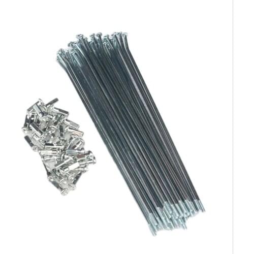 9K 225mm 36 Pcs Wheel Steel Spokes Nipples for Pit Bike Enduro Spokes Steel Wire Cap Hat for CRF KTM KXF YZF WR BSE