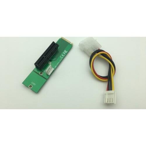 NEW NGFF M2 M.2 to PCI-E 4x 1x Slot Riser Card Adapter Male To Female PCIE Multiplier For BTC Bitcoin Miner Antminer Mining