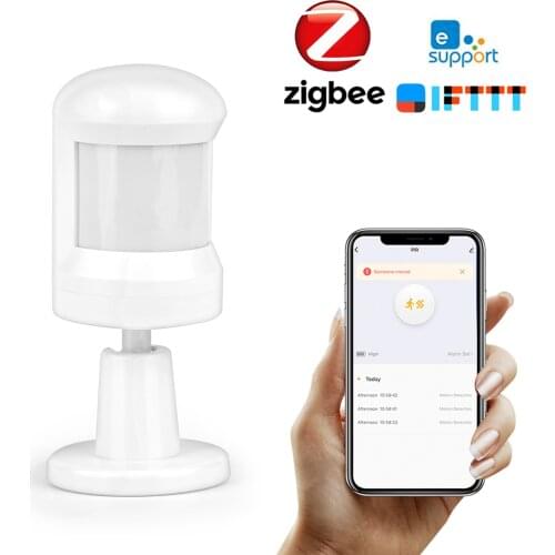 Super Mini eWelink Powered ZigBee PIR Motion Sensor Wireless Passive Infrared Detector Security Burglar Alarm SensorAPP Control