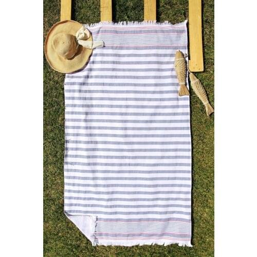 100% Cotton 90x160 Tasseled Beach Towel