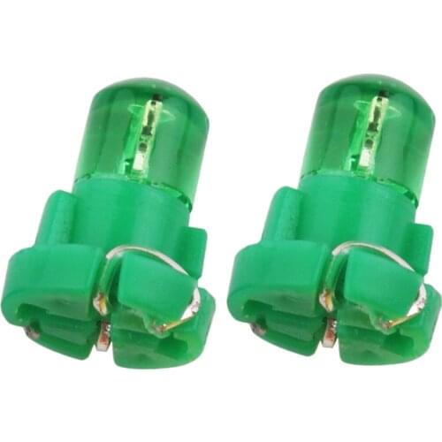 10pcs Instrument Light T5 T3 T4.2 T4.7 B8.5 1 SMD LED Ceramic Car Auto Side Wedge Gauge Dashboard Lamp Bulb DC12V