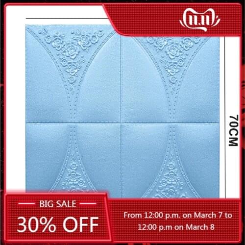 Self adhesive Wallpaper Waterproof TV Background Brick Wallpapers 3D Wall Sticker Living Room Wallpaper Mural Bedroom Decorative