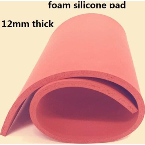 12mm thickness expanding foam silicone pad foaming Potholder silica gel rubber latex foam sheet silicon foam board