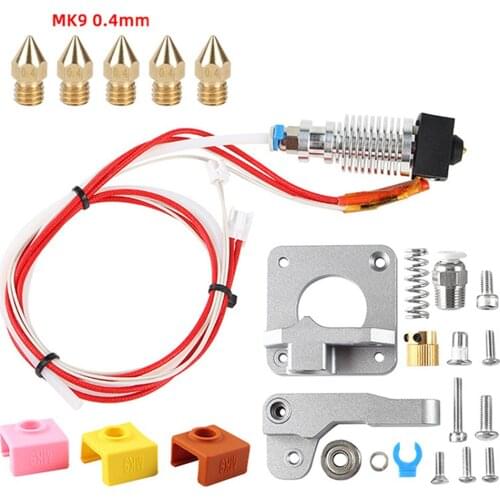 Replacement CR10 V2 Extruder 0.4MM Nozzle for Ender 3/3 Pro/3 X for Ender 5/5 Plus/5 Pro CR-10 Series 3D Printer Upgrade Kit