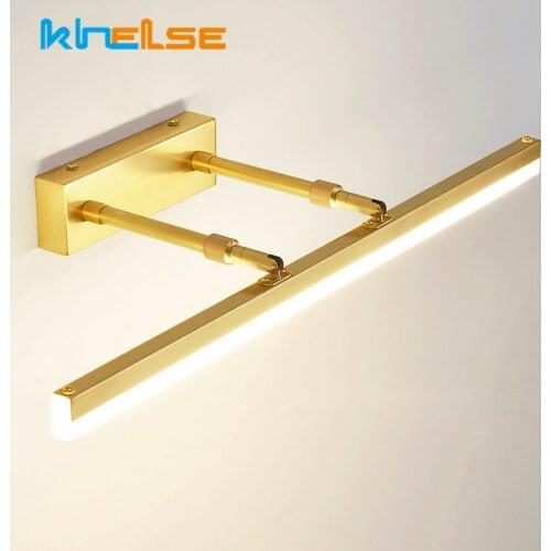 Modern LED Mirror Wall Lamp Bathroom Cosmetic 40CM 50CM Indoor Sconces Vanity Toliet Washroom Wall Mounted Wall Lighting Fixture