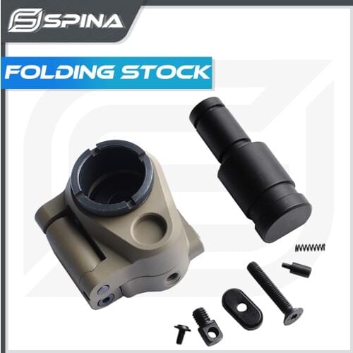 Tactical AR Folding Stock Adapter Airsoft Hunting Accessory For M16/M4 SR25 Series GBB (AEG)