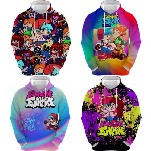 Autumn Friday Night Funkin 3D Print Adult Hoodies Spring Women Cartoon Sweatshirts Men Anime Pullovers Unisex Long Sleeve Coats