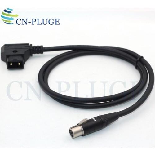 Built-in protective plate D-Tap to TA4F for TVLOGIC OLED imager VFM-055A 058 056 Monitor power cord