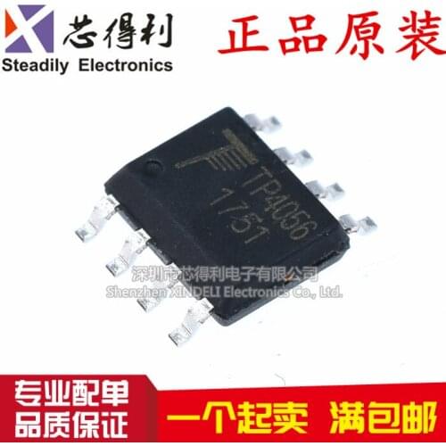 10pcs/lot Original Tp4056 New Sop-8 Pin 1a Single Lithium Battery Linear Charger